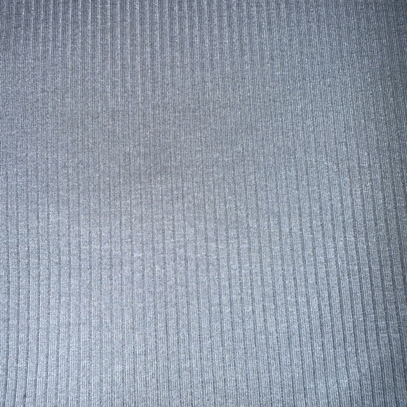 Garage Gray Blue Long Sleeve Fitted Crop Top - Picture 4 of 5